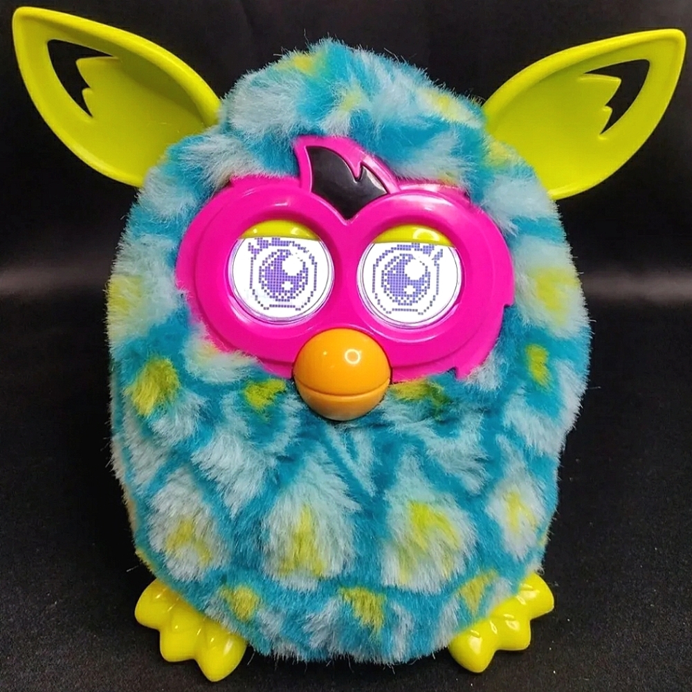 Furby Boom Peacock Turquoise Interactive Toy 2012 Hasbro.